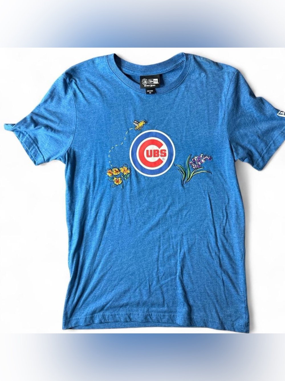 CHICAGO CUBS MLB Floral Graphic New Era T shirt short sleeve fan baseball
